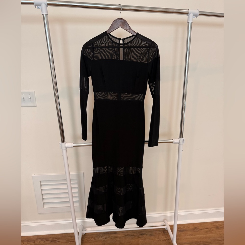 Vici Black Long Sleeve Lace Dress